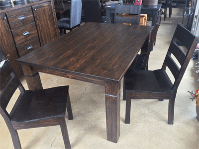 canadian made solid wood rectangle dining table Rectangle Dining Table
