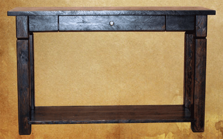 canadian made solid wood furniture pine tall hall tables okanagan rustix hall tables